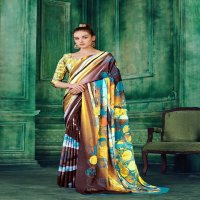 Jivora Rio Wholesale Crape With Modern Abstract Print Ethnic Sarees