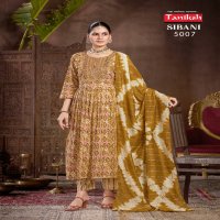 Taniksh Sibani Vol-5 Wholesale Skivans Embroidery Work Kurti With Pant And Dupatta