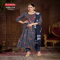 Taniksh Sibani Vol-5 Wholesale Skivans Embroidery Work Kurti With Pant And Dupatta