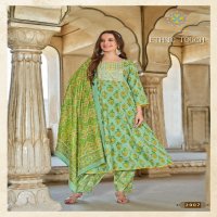 PASSION TREE ETHNIC TOUCH VOL 2 BEAUTIFUL ANARKALI STYLE KURTI PANT DUPATTA IN PLUS SIZE