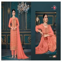 Triple AAA Payal Vol-4 Wholesale Pure Muslin Dhaga Weaving Jacquard Dress Material