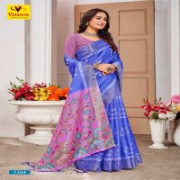 DIAMOND DIGITAL VOL 1 BY VINAMRA CHEX PATTA SOLID DESIGN SAREE WITH BLOUSE