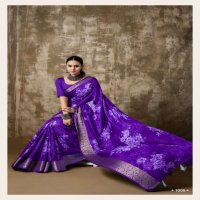 SAPNA BY KASHVI CREATION MUSLIN SILK ELEGANT STYLE SAREE WITH BLOUSE