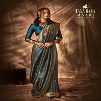 TANA BANA PRESENTS MAAHI VOL 2 SAROSKI WORK DESIGNER SAREE WITH BLOUSE