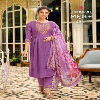 Rangoon Megh Wholesale Viscose Kurtis With Pant And Dupatta