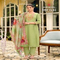 Rangoon Megh Wholesale Viscose Kurtis With Pant And Dupatta