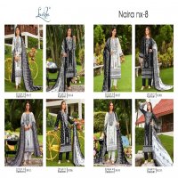 Levisha Naira Nx Vol-8 Wholesale Cembric Cotton With Fancy Embroidery Dress Material