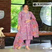 DELIZA BY 9 STREET POLY VISCOSE ATTRACTIVE DESIGN READYMADE SALWAR SUIT