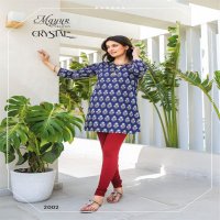 Mayur Crystal Vol-2 Wholesale Heavy Print Tunic Tops