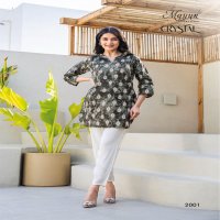 Mayur Crystal Vol-2 Wholesale Heavy Print Tunic Tops