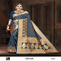 RONISHA ISHA BY RANJNA SAREE BANARASI SILK PREMIUM FABRICS SUPER HIT COLLECTION SAREES