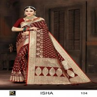 RONISHA ISHA BY RANJNA SAREE BANARASI SILK PREMIUM FABRICS SUPER HIT COLLECTION SAREES