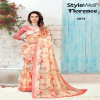 STYLEWELL LAUNCH FLORENCE DIGITAL PRINT REGULAR FANCY SAREE SUPPLIER