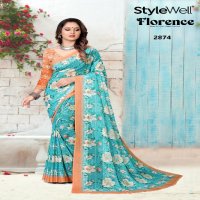 STYLEWELL LAUNCH FLORENCE DIGITAL PRINT REGULAR FANCY SAREE SUPPLIER