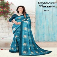 STYLEWELL LAUNCH FLORENCE DIGITAL PRINT REGULAR FANCY SAREE SUPPLIER