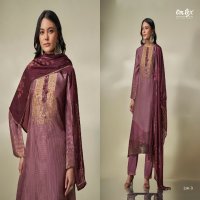 Omtex Caprina Wholesale Silk Jacquard With Hand Work Suits