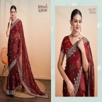 Sethnic Glint Gala Wholesale Blooming Berry Function Wear Sarees