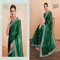 Sethnic Glint Gala Wholesale Blooming Berry Function Wear Sarees