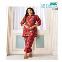 Kushals Viva Wholesale Chanderi Print Cord Set Collection