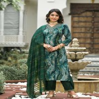 Label Khoj D.no 9685 A B Wholesale Readymade Salwar Suits Combo