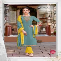 KADLEE LAUNCH KALINDI VISCOSE WEAVING PATTERN CASUAL WEAR READYMADE 3PCS DRESS