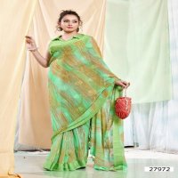 IKSHITA VOL 8 BY VALLABHI PRINTS LAUNCHING SOLID DESIGN STYLISH GEORGETTE SAREE