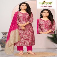 Hariyaali Mausam Vol-2 Wholesale Modal Foil Print Long Kurtis With Pant And Dupatta