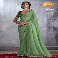 Stavan Chunari Wholesale Chiffon With Cutwork Party Wear Indian Sarees