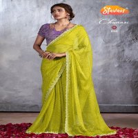 Stavan Chunari Wholesale Chiffon With Cutwork Party Wear Indian Sarees