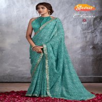 Stavan Chunari Wholesale Chiffon With Cutwork Party Wear Indian Sarees