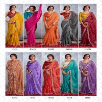 Stavan Chunari Wholesale Chiffon With Cutwork Party Wear Indian Sarees