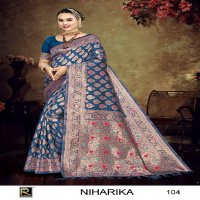 RONISHA NIHARIKA BY RANJNA SAREE BANARASI SILK PREMIUM FABRICS SUPER HIT COLLECTION SAREES