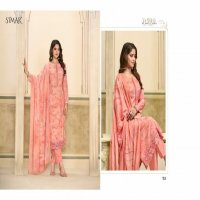 Glossy Simar Haseen Vol-4 Wholesale Pure Viscose Muslin With Embroidery Work Suits