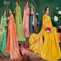 Saroj Hulchul linnin Vol-3 Wholesale Pure Slub Linen Fabrics Sarees