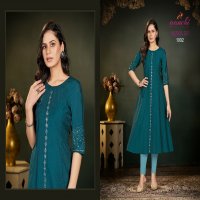 Aanchi Kiara 2.0 Wholesale Fancy Fabrics Vatican Long Kurtis