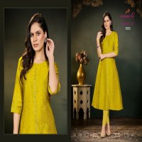 Aanchi Kiara 2.0 Wholesale Fancy Fabrics Vatican Long Kurtis