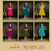 Aanchi Kiara 2.0 Wholesale Fancy Fabrics Vatican Long Kurtis