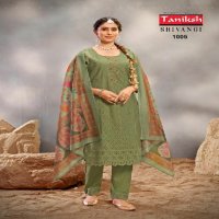 Taniksh Shivangi Wholesale Muslin Chifli Work Kurtis With Pant And Dupatta