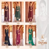 Alok Gharana Vol-4 Wholesale Premium Dola Jacquard Designer With Hand Work Suits