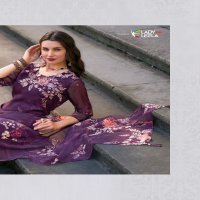 Lady Leela Rubina Vol-2 Wholesale Organza Fabrics With Handwork Kurtis Pant And Dupatta