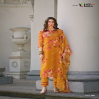Lady Leela Rubina Vol-2 Wholesale Organza Fabrics With Handwork Kurtis Pant And Dupatta