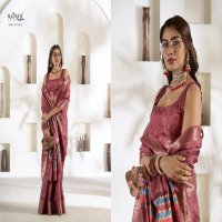 Rajpath Violet Silk Wholesale Soft Dola Silk With Foil Print Ethnic Sarees