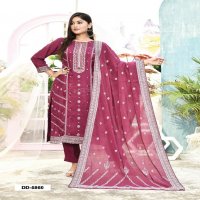 HRU SANSKAR VOL 6 MUSLIN WITH JACQUARD WORK CLASSIC LOOK READYMADE SALWAR SUIT