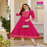 DIYA TRENDS LAKME VOL 2 EMBROIDERY WORK FULLY STITCH FROCK STYLE BIG SIZE GOWN