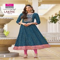 DIYA TRENDS LAKME VOL 2 EMBROIDERY WORK FULLY STITCH FROCK STYLE BIG SIZE GOWN