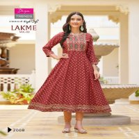 DIYA TRENDS LAKME VOL 2 EMBROIDERY WORK FULLY STITCH FROCK STYLE BIG SIZE GOWN