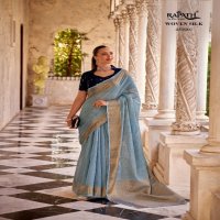 DELICATE SILK BY RAJPATH TISSUE LINEN WITH ZARI WEAVING CLASSIC LOOK SAREE TRADERS