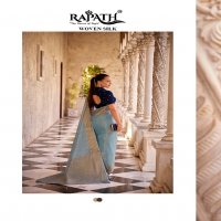 DELICATE SILK BY RAJPATH TISSUE LINEN WITH ZARI WEAVING CLASSIC LOOK SAREE TRADERS