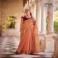 DELICATE SILK BY RAJPATH TISSUE LINEN WITH ZARI WEAVING CLASSIC LOOK SAREE TRADERS