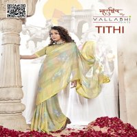 Vallabhi Tithi Wholesale Georgette Fabrics Ethnic Indian Sarees